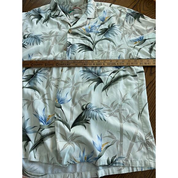 Vtg Paradise Found Short Sleeve Button Up Hawaiian Shirt Made In US-Large - Picture 5 of 6